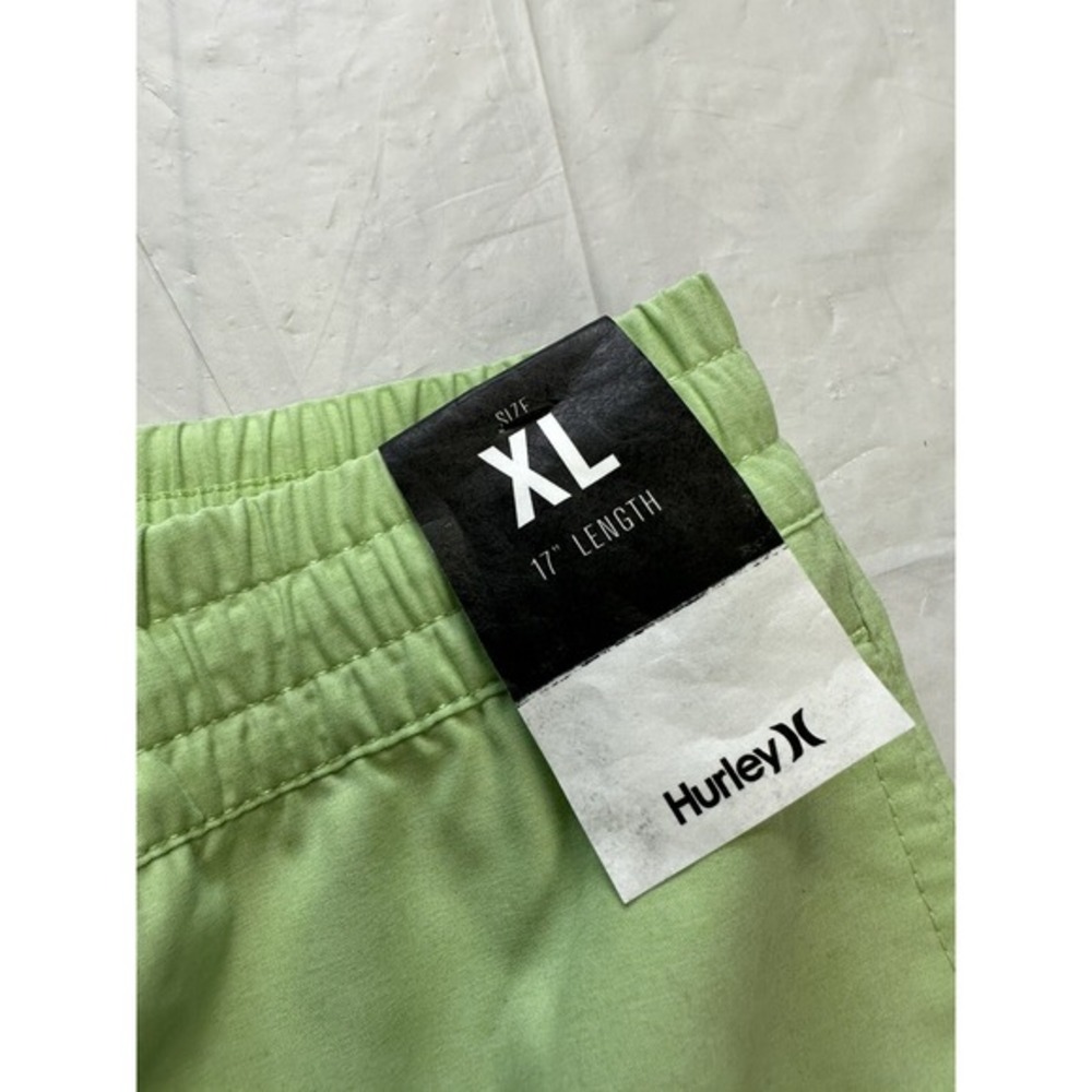 NWT Hurley Mens Neon‎ Green Board Shorts XL 17" Inch - Picture 2 of 8